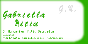 gabriella mitiu business card